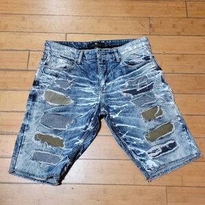 Legacy Edition Distressed Denim Shorts Men's 36